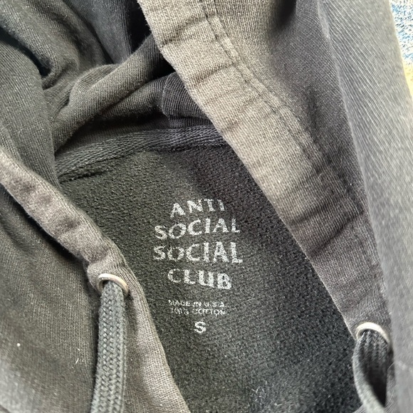 Anti Social Social Club Logo Hoodie Small - Picture 3 of 9